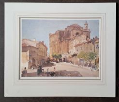 SIR WILLIAM RUSSELL FLINT - SUMMERTIME - UZES LIMITED EDITION 263-653. 625 x 735 mm
