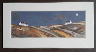 LOUISE O'HARA - A FLOODED FIELD, LIMITED EDITION 33/195. 425 x 860 mm.