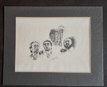 COLIN BITHELL - THE THREE TENORS LIMITED EDITION 220/850. 510 x 635 mm