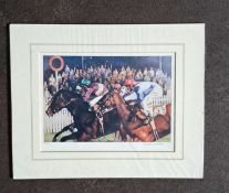 WILLIAM NASSAU - HORSE RACING LIMITED EDITION 121/200. 280 x 350 mm.
