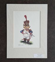 NEIL THOMPSON - FRENCH OFFICER - GRENADIERS, LIMITED EDITION 371/1000. 405 x 305 mm