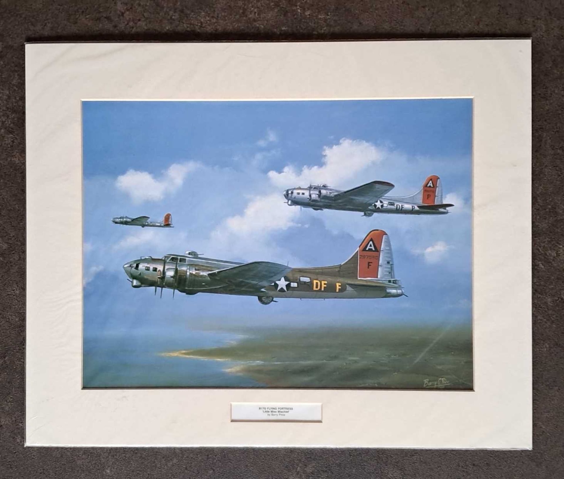 BARRY PRICE - B17G FLYING FORTRESS LITTLE MISS MISCHEIF. 405 x 510 mm