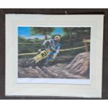 PAUL DOYLE - JOEL SMETS GOING FOR IT SIGNED BY JOEL SMETS. 67/500. 600 x 710 mm.