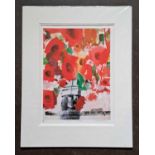 SUE HOWELLS - POPPIES GALORE, LIMITED EDITION 15/95. 640 x 505 mm
