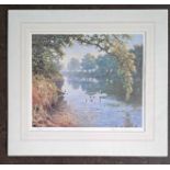 JAMES D PRESTON - STILL WATERS LIMITED EDITION 374/500. 525 x 575 mm