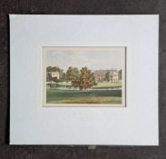 BROUGHTON CASTLE, OXFORDSHIRE ANTIQUE PRINT 310 x 360 mm
