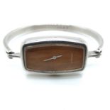 A vintage 1970's Diarex Swiss ladies' bangle wristwatch with a manual wound 17 jewelled movement.