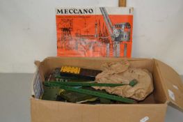 Small box containing a quantity of vintage Meccano