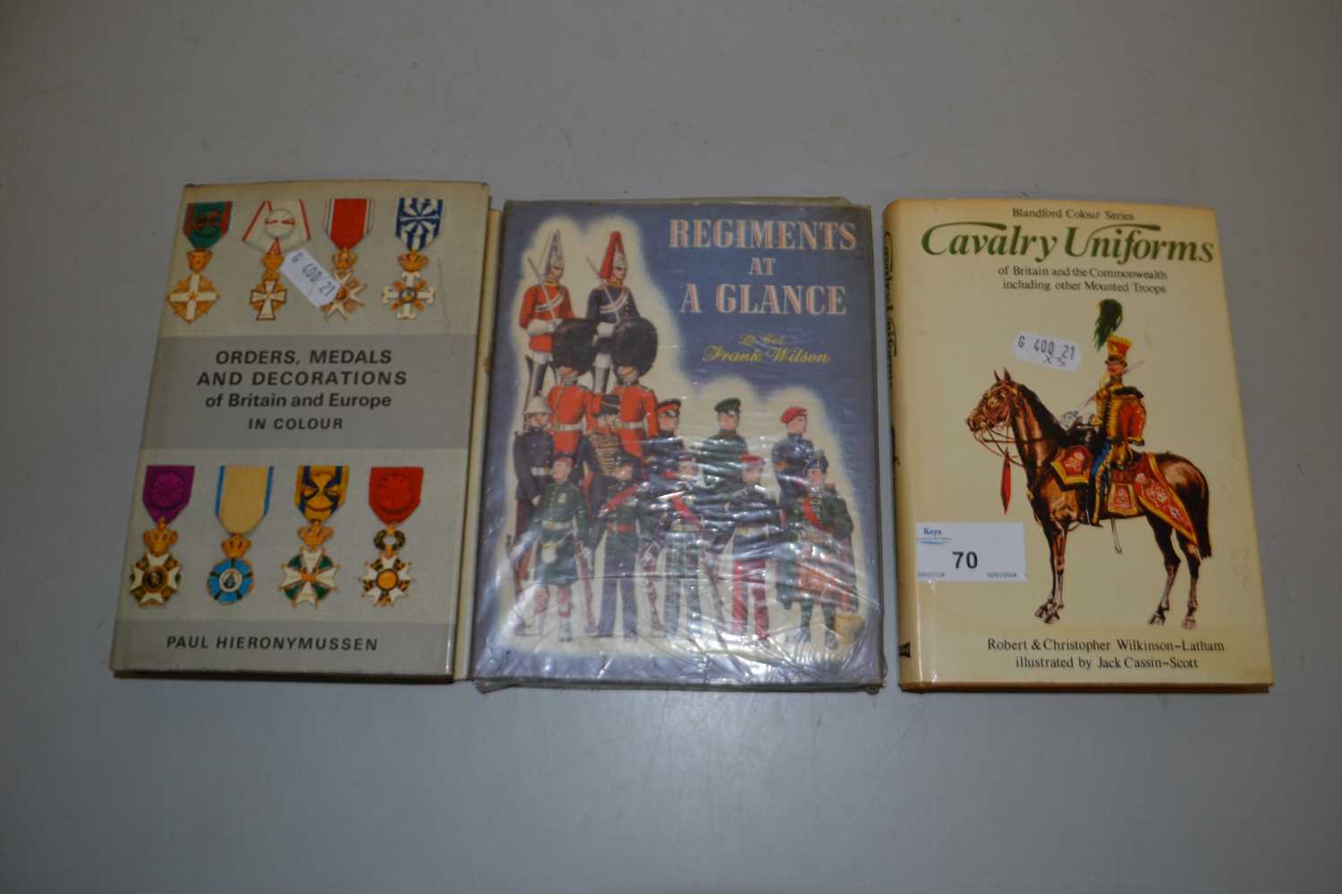 Books on military uniforms, regiments and orders and declarations