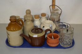 Tray containing a quantity of ceramics