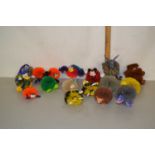 A collection of vintage Koosh balls, modelled as various popular culture characters. To include: -