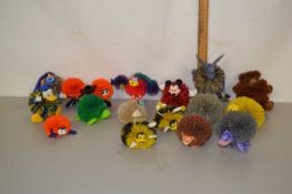 A collection of vintage Koosh balls, modelled as various popular culture characters. To include: -