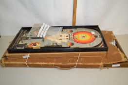 Small pinball Gotham big shot machine and a further wooden example