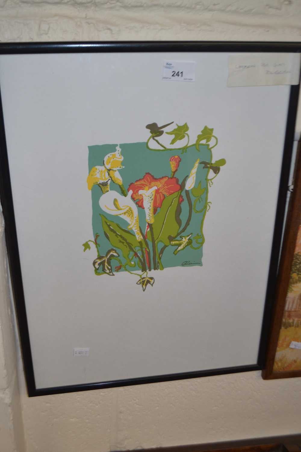 A print of flowers