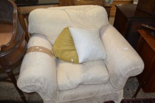 Large armchair with fabric covering