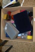 Box containing quantity of empty jewellery and ring boxes
