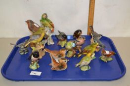 Tray containing a quantity of bird models by Beswick and others (16 approx)