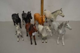 Quantity of animal models mainly Beswick, one signed by John Beswick, mainly horses and foals