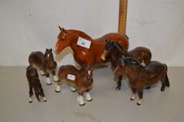Further group of Beswick wares and others mainly horses including some Russian examples
