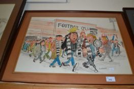 Further cartoon by Carlo Roberto featuring Fulham Football Club