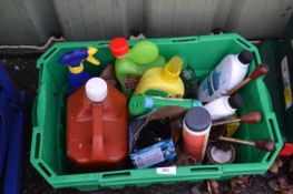 1 box of various garage clearance sundries
