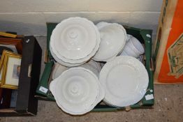 Quantity of white glazed dinner wares and others similar