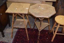 Two Victorian bamboo occasional tables