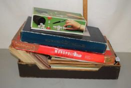 Mixed Lot: Assorted board games to include Monopoly, Chess, Backgammon and a quantity of sheet