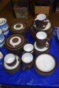 A quantity of Hornsea contrast dinner wares