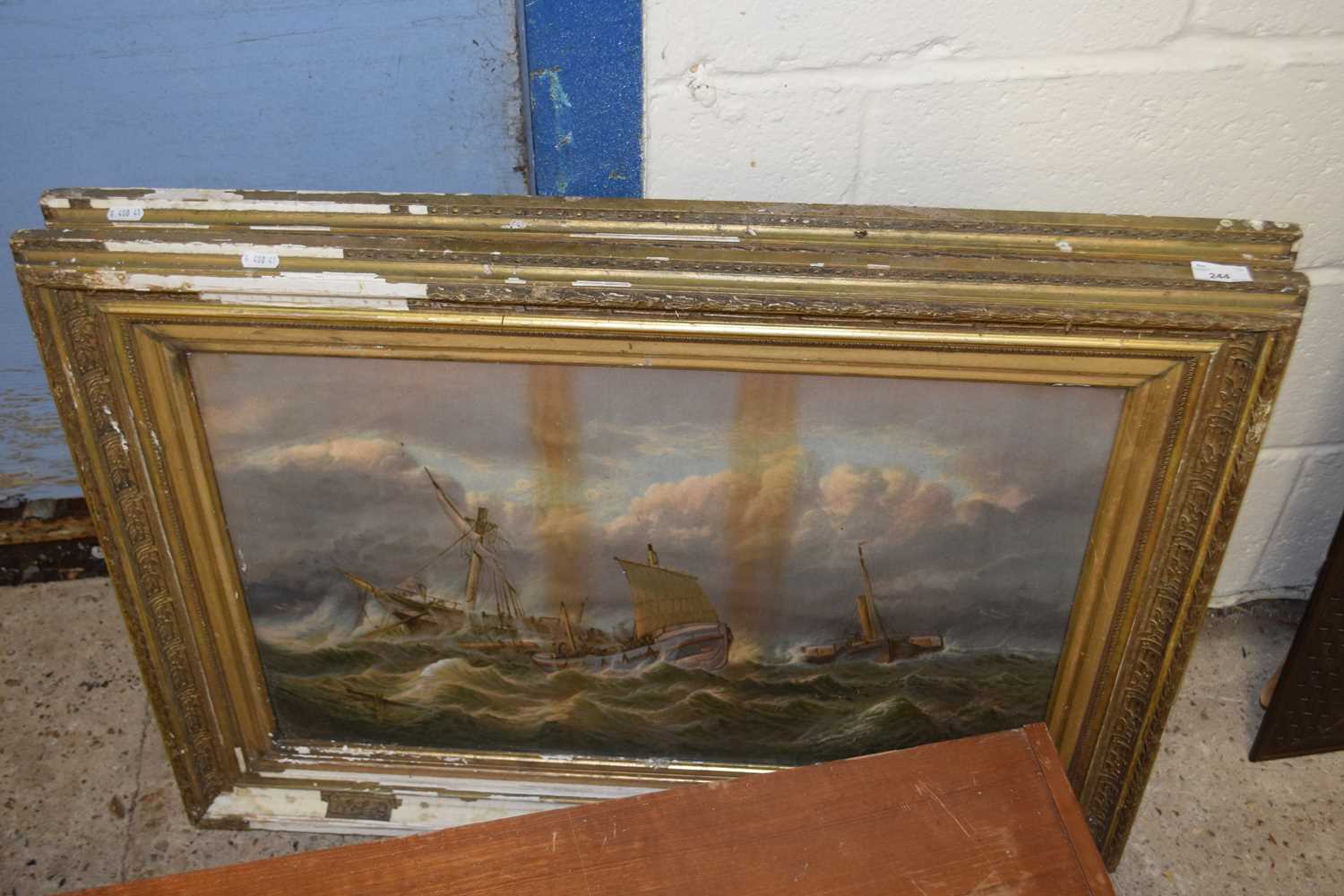 A pair of chromolithograph prints of shipping scenes