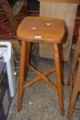 An oak kitchen stool