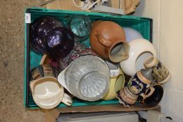 Mixed Lot: Steins, jugs, glass ware etc