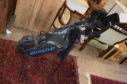 A case of Dunlop and Rebel golf clubs