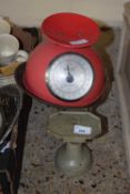 Two sets of vintage kitchen scales
