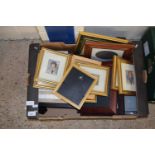 Quantity of assorted pictures and frames to include Coronation Street caricatures