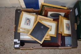 Quantity of assorted pictures and frames to include Coronation Street caricatures