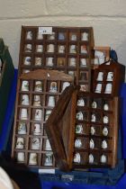 Quantity of collectors ceramic thimbles