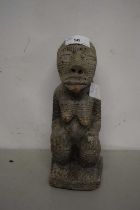 A stone ware tribal figure