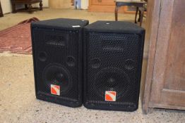 A pair of Intimidation speakers model number INT-108MkII