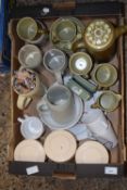 Mixed Lot: Wedgwood Jasper ware, assorted tea wares, storage jars, mugs etc