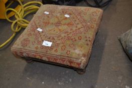 Tapestry covered footstool