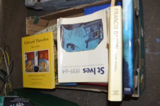 One box of books to include Picture Show, Pipers Places, Edward Bawden and other art books