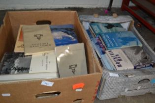 Two boxes of books, mountaineering interest