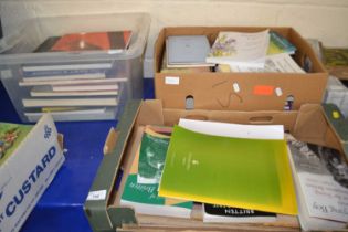 Three boxes of mixed books