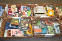 Four boxes of mixed books to include antiques and countryside interest