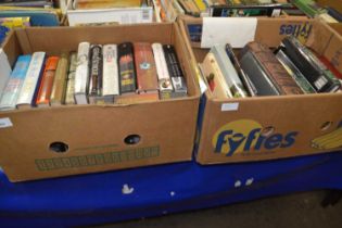 Two boxes of mixed books to include modern fiction