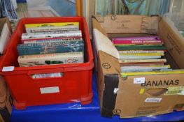 Two boxes of mixed books to include children's annuals