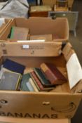 Two boxes of various antiquarian books