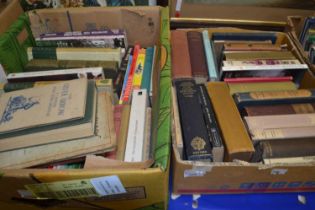 Two boxes of mixed books