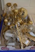 Box of assorted light fittings